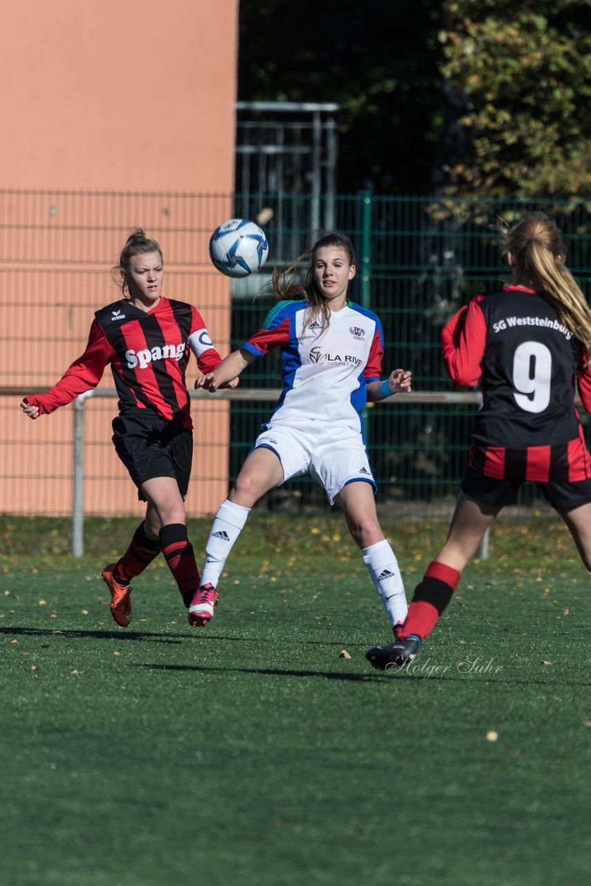 Bild 297 - B-Juniorinnen SV Henstedt Ulzburg - SG Weststeinburg : Ergebnis: 4:0